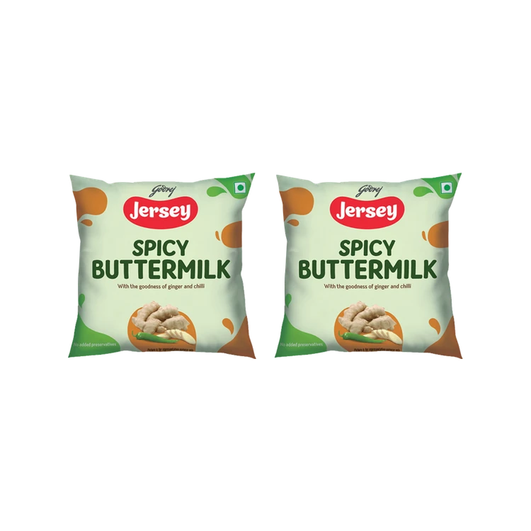 Godrej Jersey Spicy Salted Buttermilk - Pack of 2