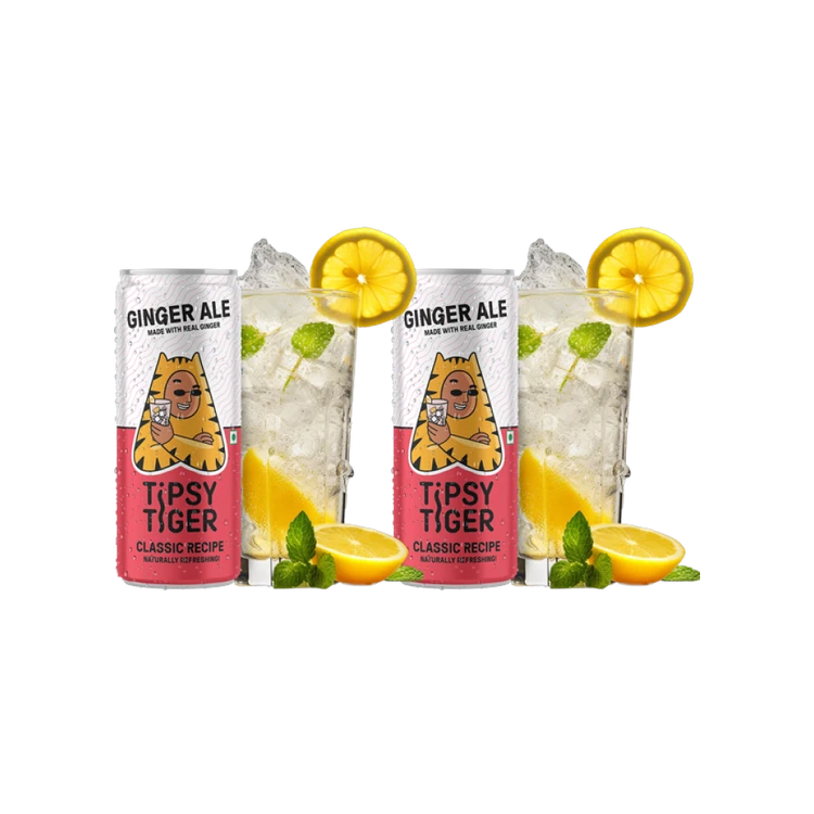 Tipsy Tiger Ginger Ale (Real Ginger) - Pack of 2
