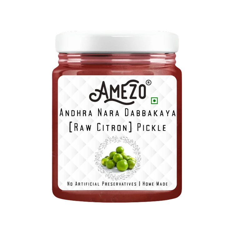 Amezo Andhra Nara Dabbakaya Pickle (Raw Citron)