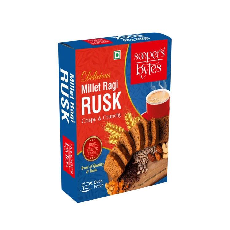 Sooper's Bytes Millet Ragi Rusk