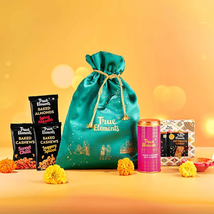 True Elements Indulgence Dry Fruits with Handy Potli (Ona Kaayi Potli)