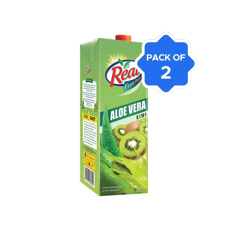 Real Aloe Vera Kiwi Juice - Pack of 2