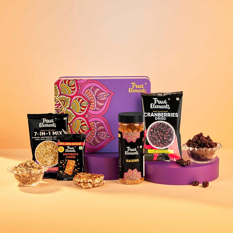 True Elements Festive Delights Dry Fruits Gift Pack Delight Hamper (Dry Fruits Udugore Pack)