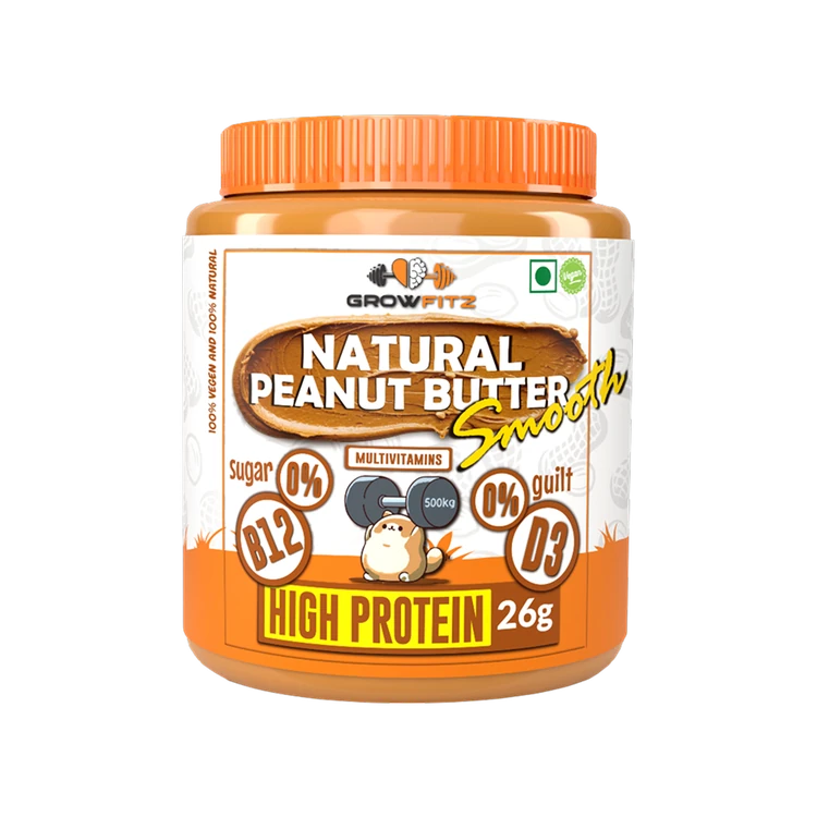 Growfitz Natural Smooth Peanut Butter