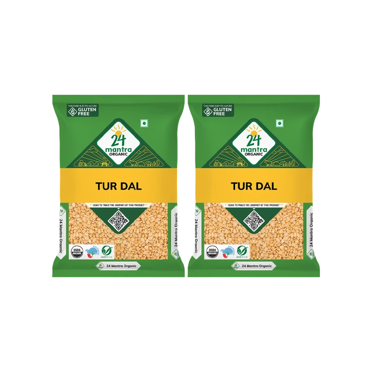 24 Mantra Organic Tur / Arhar Dal - Pack of 2