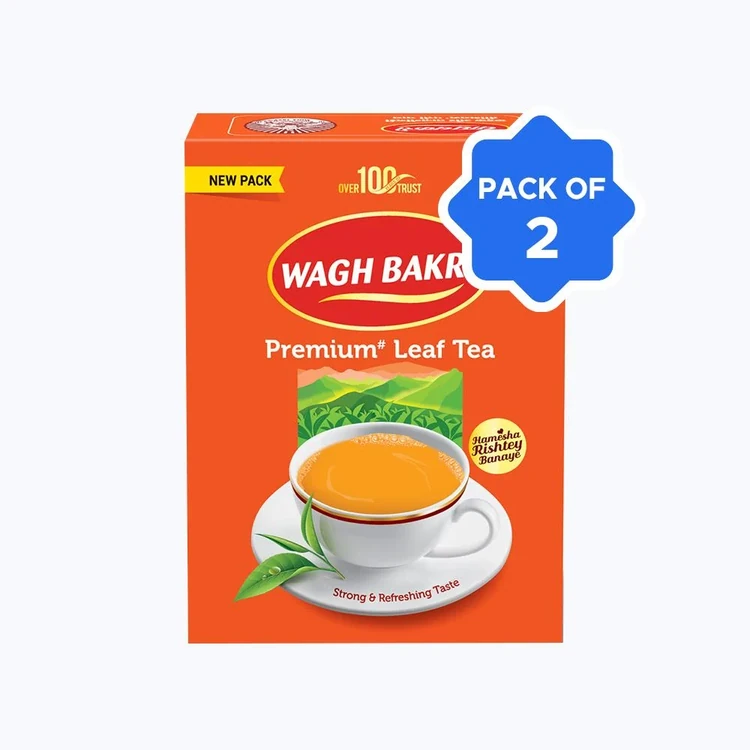 Wagh Bakri Premium Leaf Tea - Pack of 2
