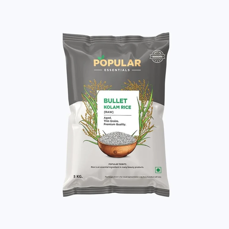 Popular Essentials Bullet Wada Kolam Rice (Long Grain) (Kolam Akki)