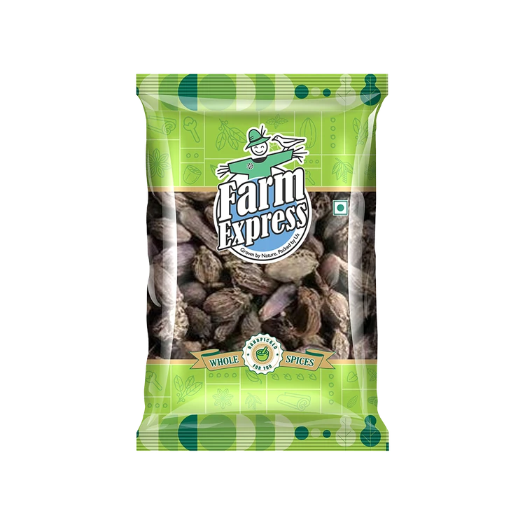 Farm Express Black Cardamom Whole (Dodda Yelakki)
