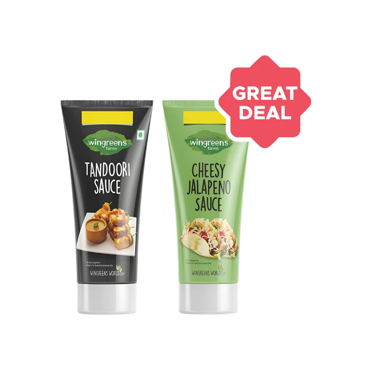 Wingreens Farms Tandoori Sauce +  Cheesy Jalapeno Sauce Combo