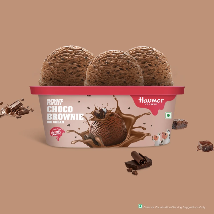 Havmor Choco Brownie Ice Cream Tub