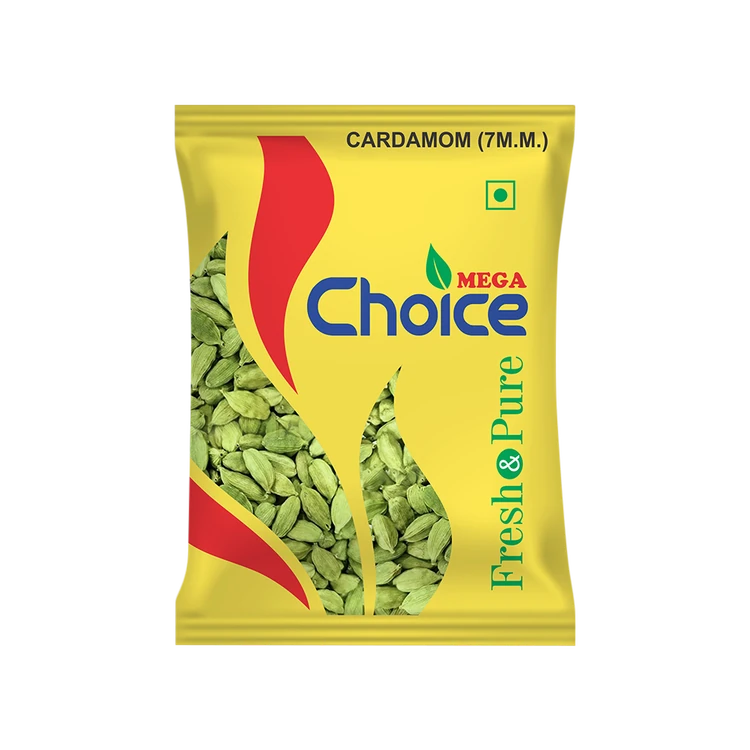 Mega Choice Green Cardamom Whole 7 m.m. (Hasiru Yelakki)