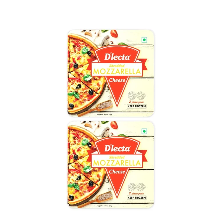 D'lecta Shredded Mozzarella Cheese - Pack of 2