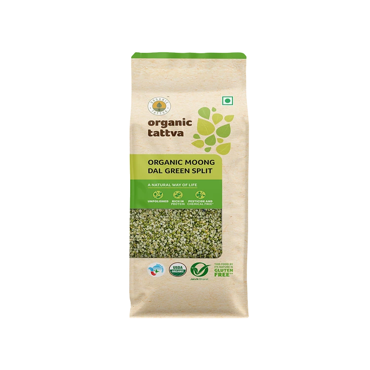 Organic Tattva Organic Moong Dal (Chilka) Split