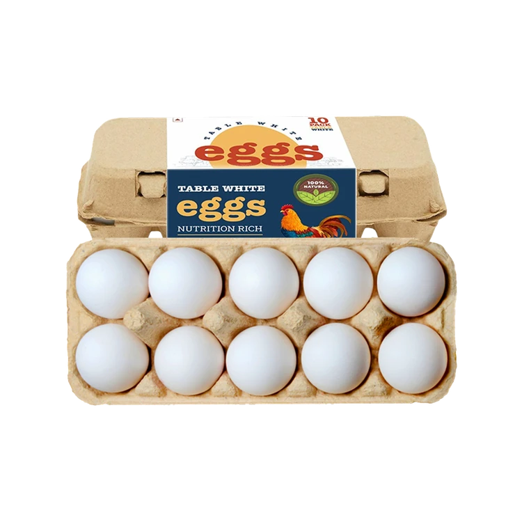Table White White Eggs