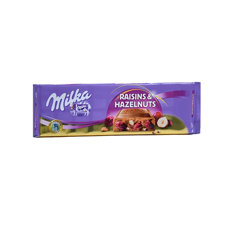 Milka Raisins & Nuts Chocolate Bar