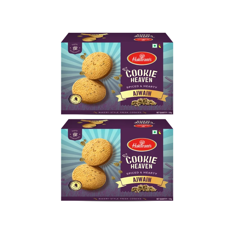 Haldiram's Heaven Ajwain Bakery Cookies - Pack of 2