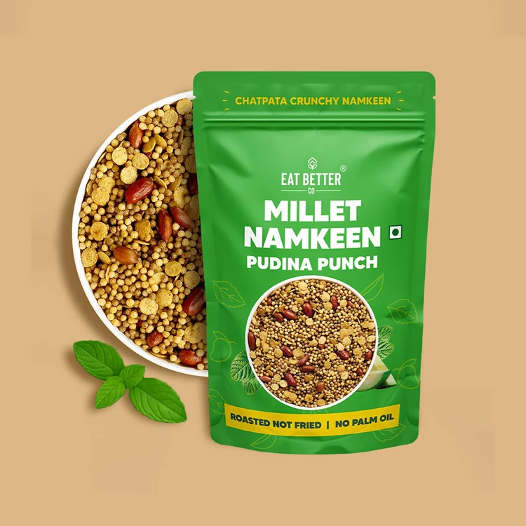 Eat Better Co Pudina Punch Millet Namkeen