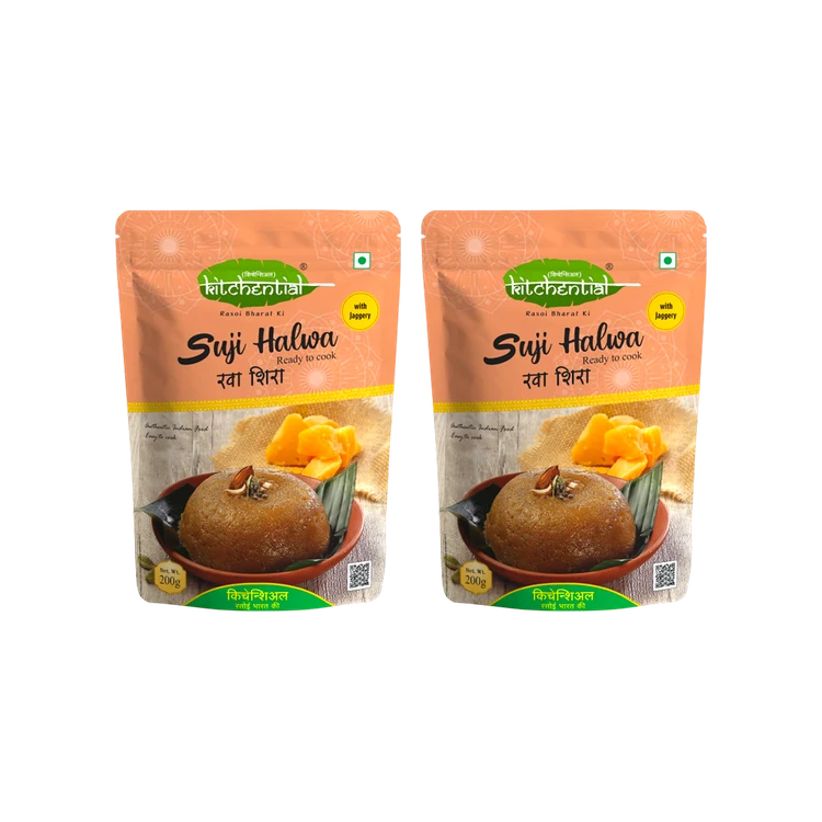 KITCHENTIAL Suji Halwa With Jaggery Instant Mix