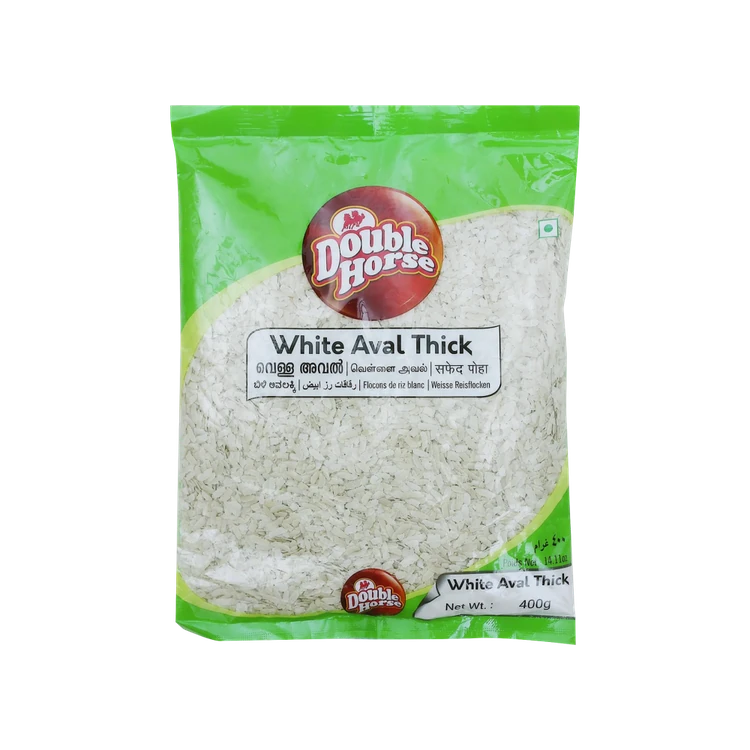 Double Horse White Aval / Thick Poha (Gatti Avalakki)
