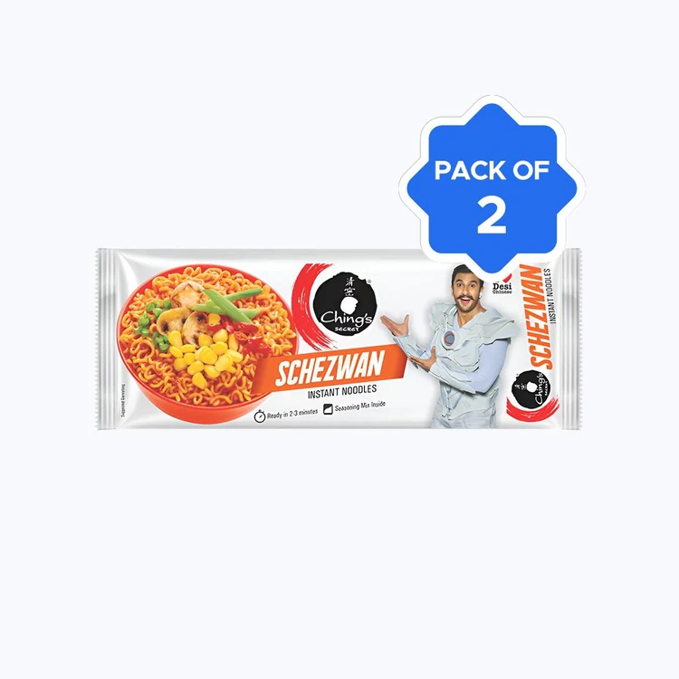 Ching's Secret Schezwan Flavoured Instant Noodles - Pack of 2