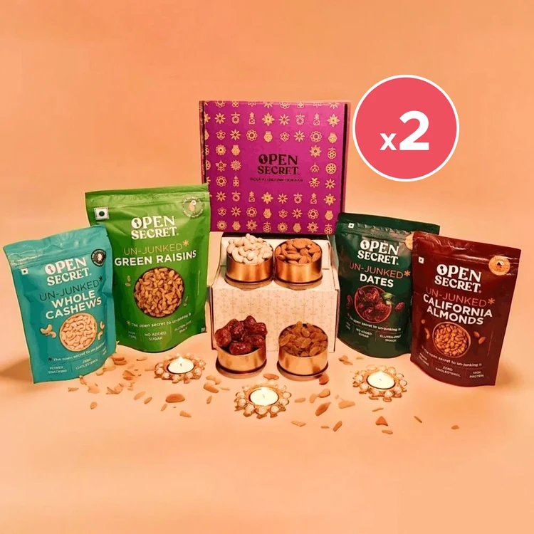 Open Secret Mix Dry Fruit Gift Hamper - Pack of 2