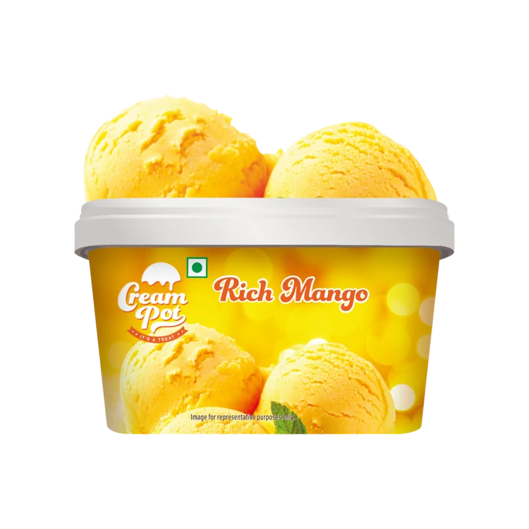 Cream Pot Mango Frozen Dessert Tub