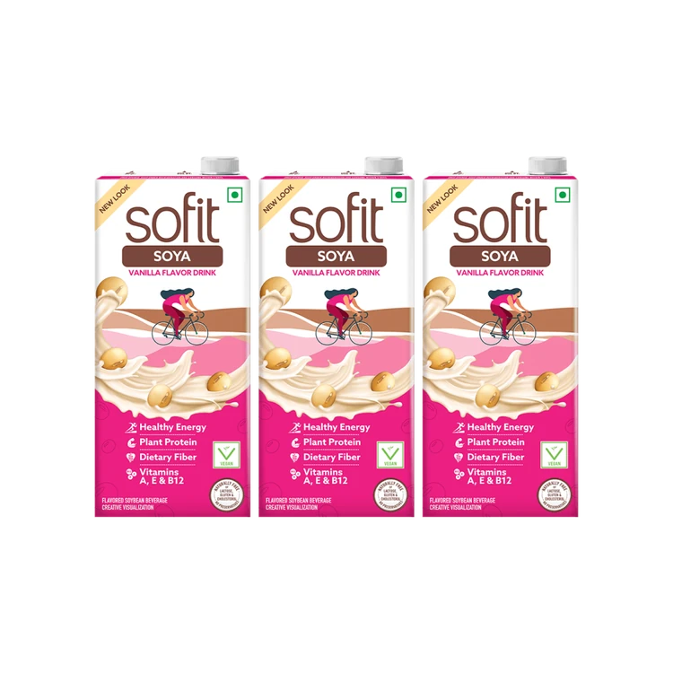 Sofit Vanilla Soy Beverage - Pack of 3