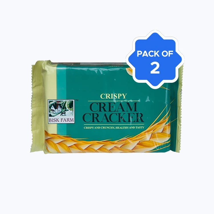 Bisk Farm Crispy Cream Cracker Biscuit - Pack of 2