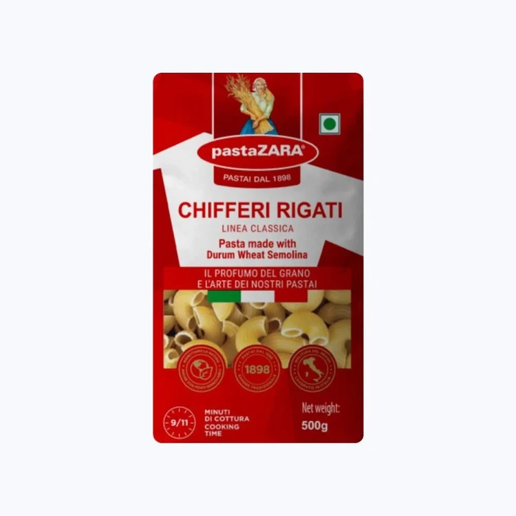 pastaZara Authentic Italian Chifferi Rigati Pasta