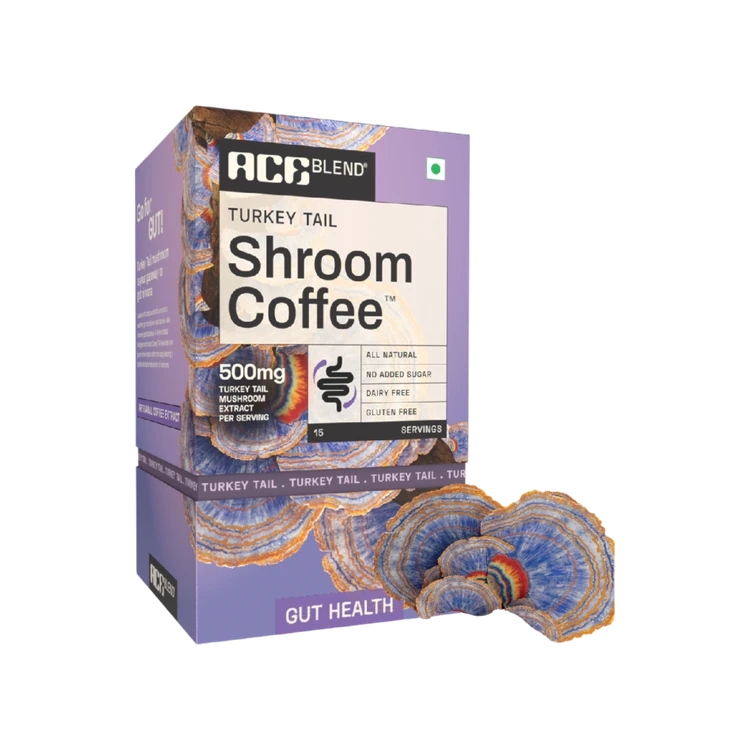 Ace Blend Turkey Tail Shroom Instant Coffee -Gut Health