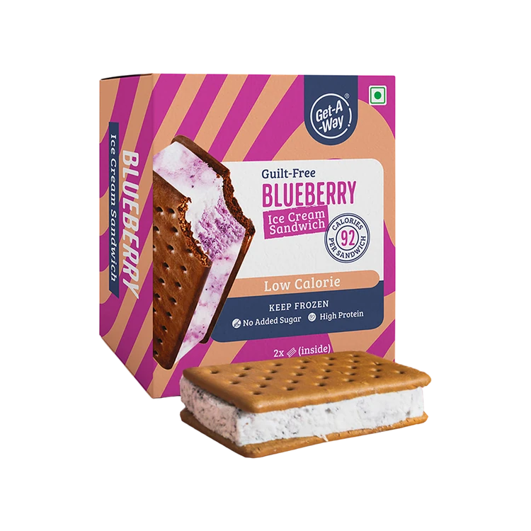 Get-A-Way Blueberry Ice Cream Sandwich