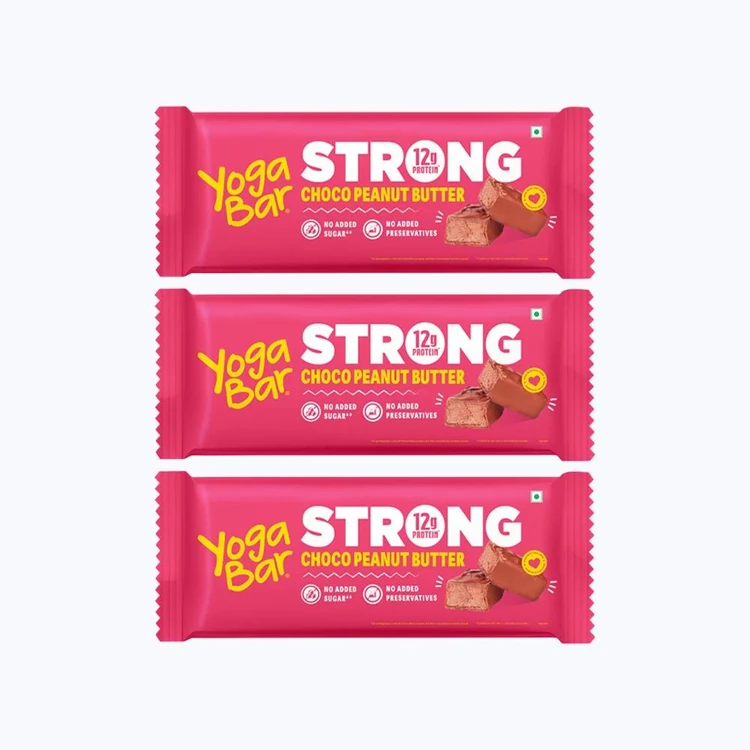 Yoga Bar 12 g Protein Bar, Choco Peanut Butter, No Added Sugar - Pack of 3