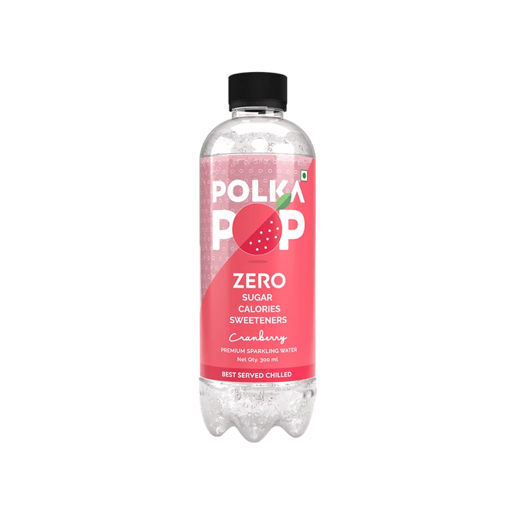 Polka Pop Zero Sugar Cranberry Sparkling Water