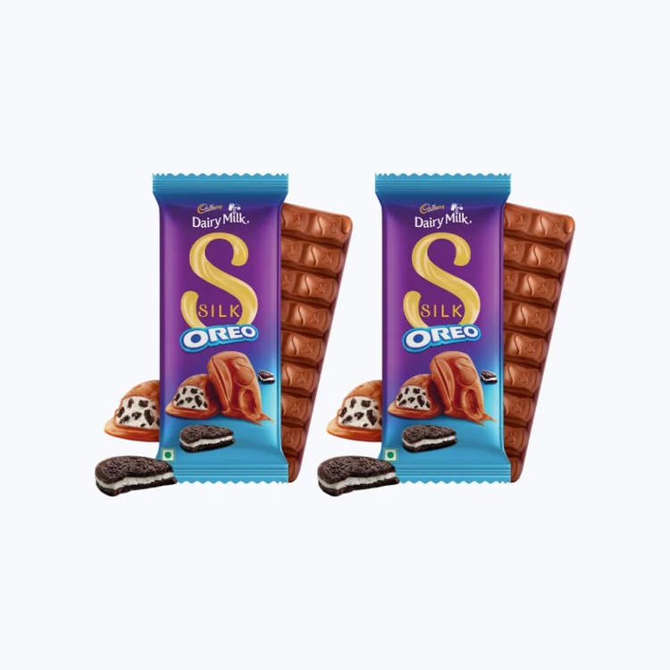 Cadbury Dairy Milk Silk Oreo Large Filled Bar - Pack of 2