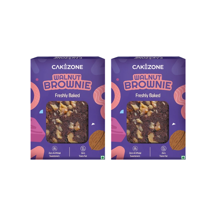 CakeZone Walnut Brownie - Pack of 2