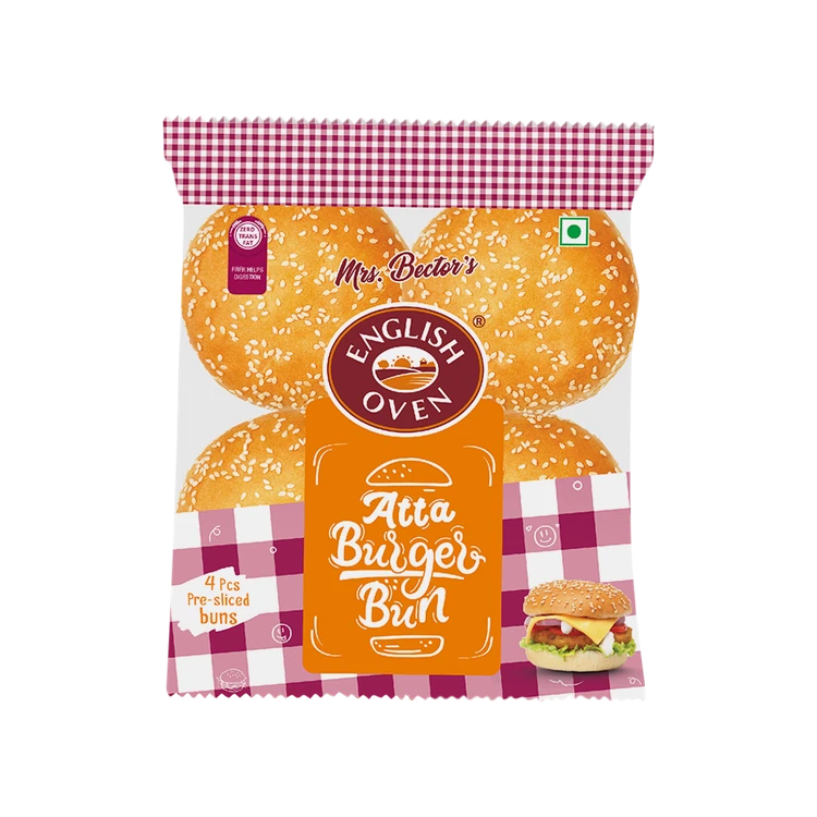 English Oven Atta Burger Bun