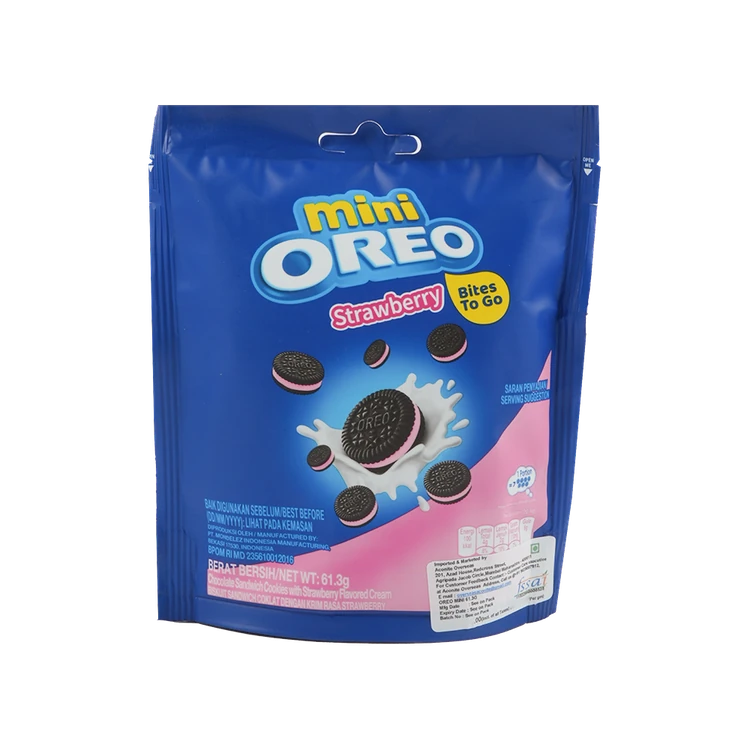 Oreo Mini Strawberry Flavoured Sandwich Cream Biscuits