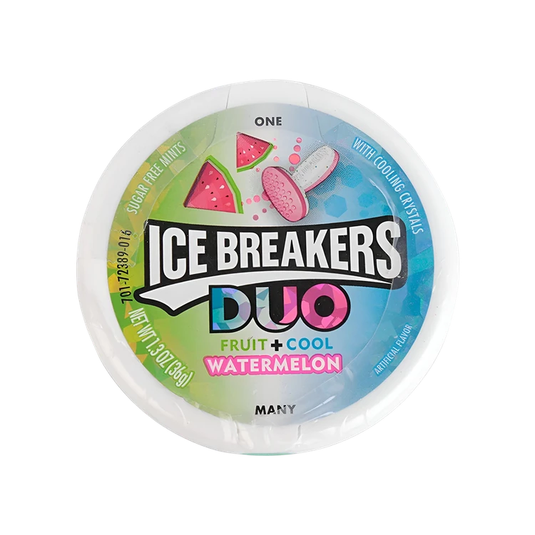 Ice Breakers Watermelon Flavoured Mint Candy - Duo Fruit + Cool