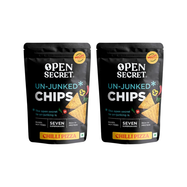 Open Secret Chilli Pizza Baked Chips (High Protein) - Pack of 2