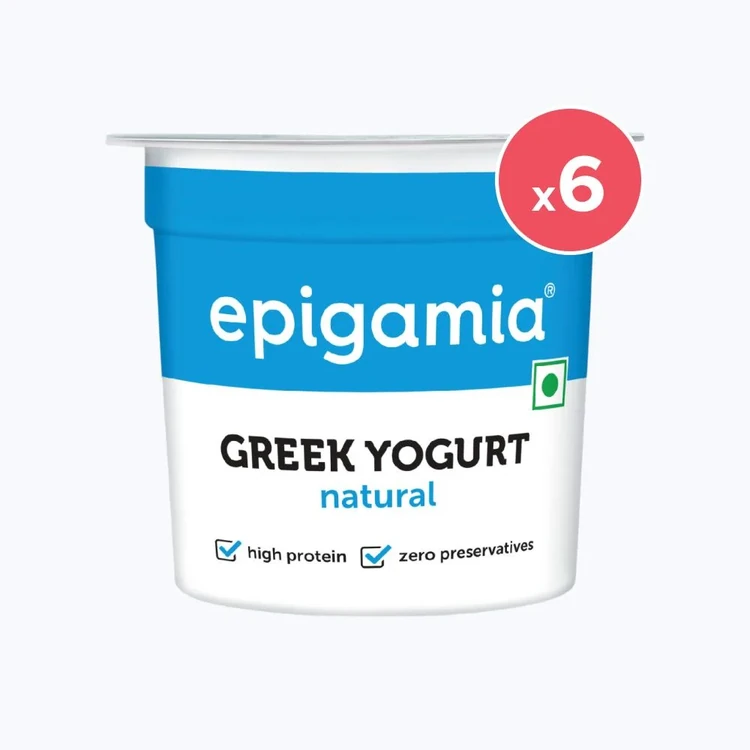 epigamia Natural Greek Yogurt (85 g) - Pack of 6
