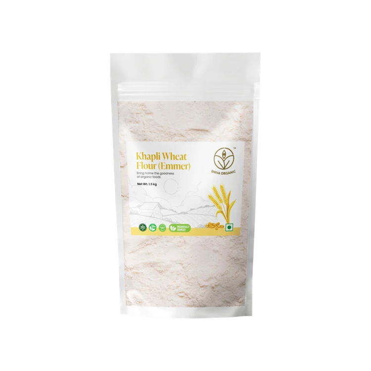 Shiva Organic Khapli Wheat Atta (Organic Khapli Godhi Hittu)