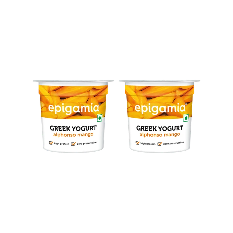 epigamia Greek Alphonso Mango Yogurt - Pack of 3