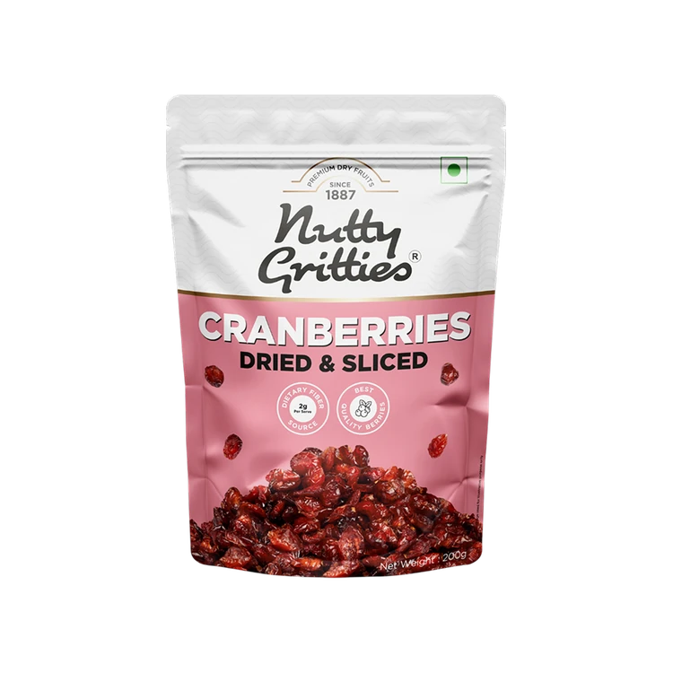 Nutty Gritties Sliced Dried Cranberries (Ona Cranberries)