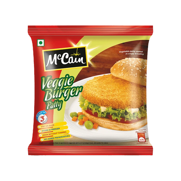 McCain Veg Burger Patty (Frozen)