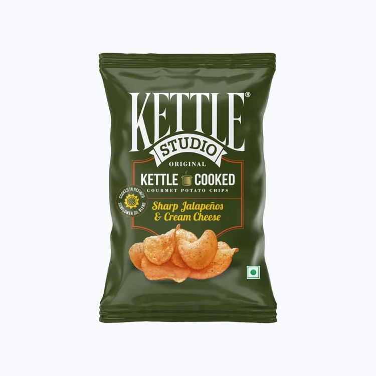 Kettle Studio Sharp Jalapenos & Cream Cheese Potato Chips