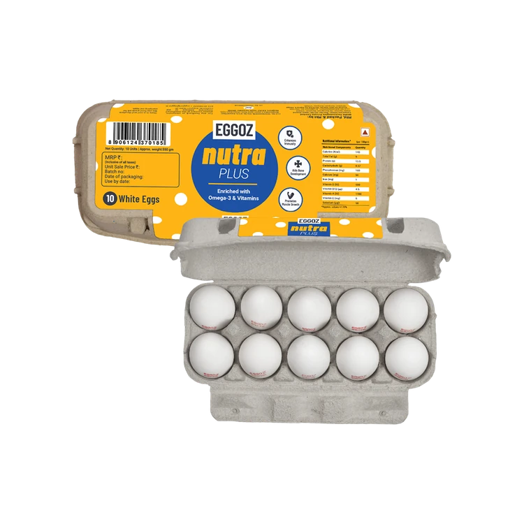 Eggoz Nutra Plus Speciality Eggs (10 pieces)