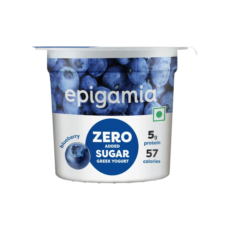 epigamia Blueberry Flavoured Greek Yogurt