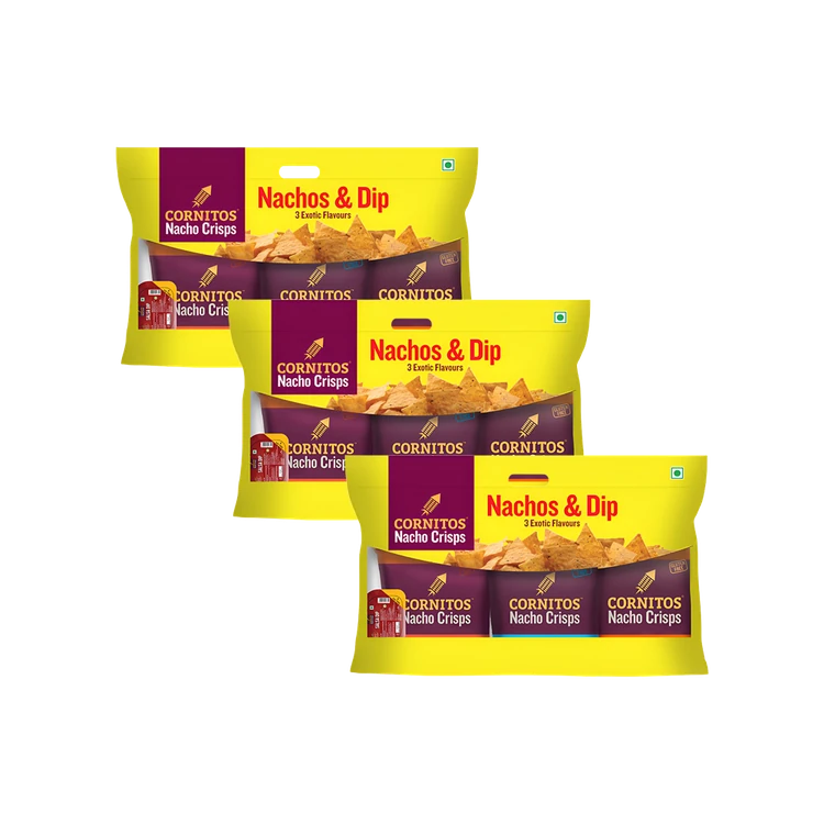 Cornitos Nachos & Salsa Combo - Pack of 3