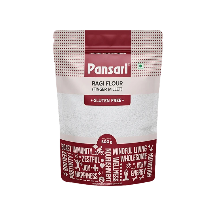 Pansari Ragi Flour (Finger Millet) (Ragi Hittu)