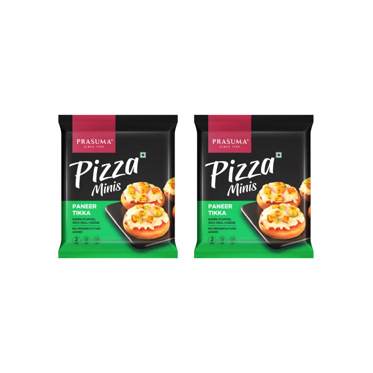 Prasuma Paneer Tikka Pizza Minis - Pack of 2
